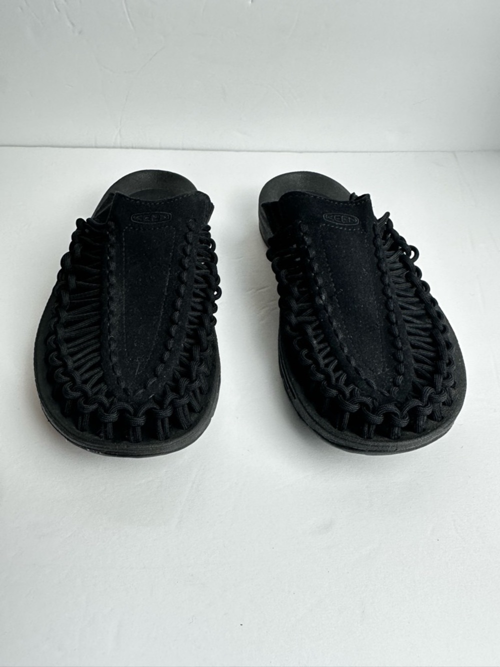 Keen Uneek Slides Women's Size 6.5 EU 37 Shoes Black Open Back Paracord Gorpcore - Picture 5 of 8